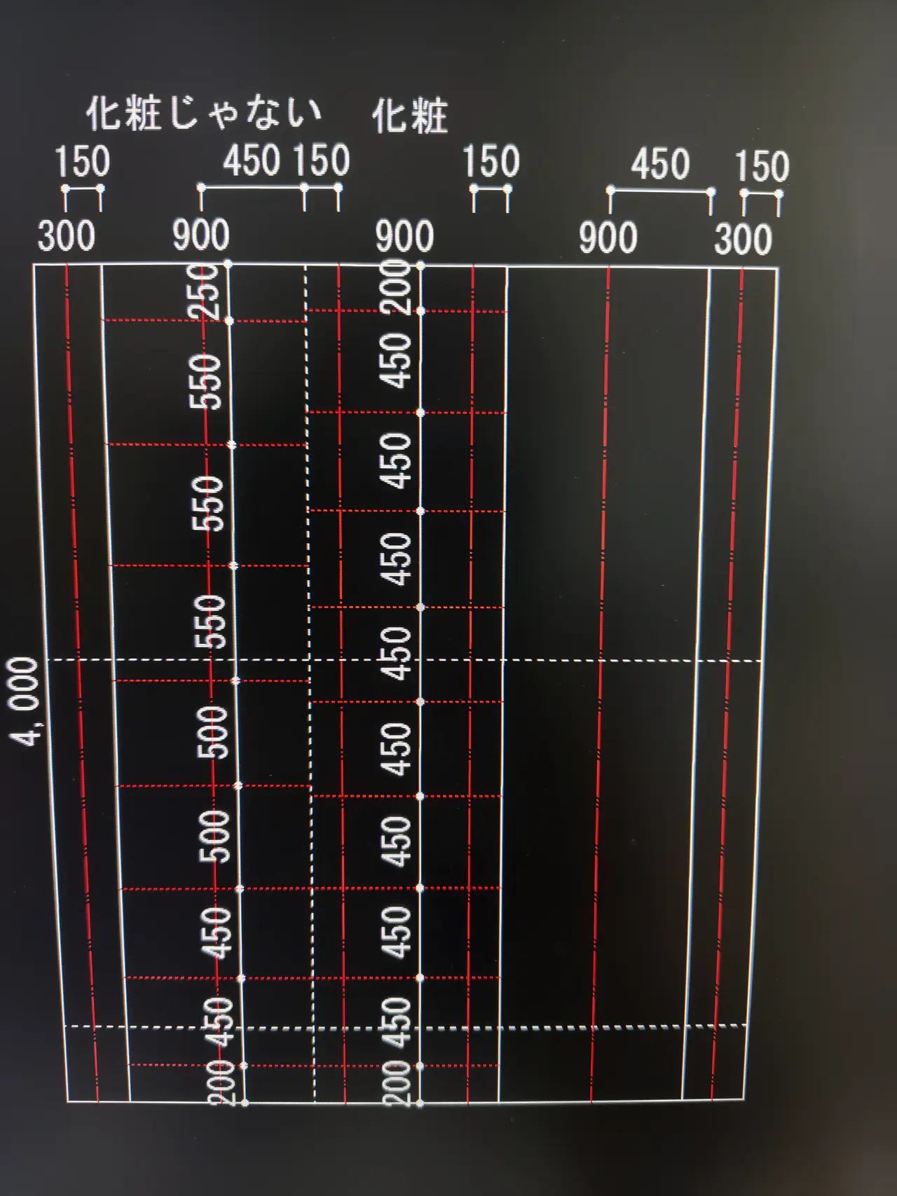 たまたま綺麗な枚数に収まったパターン。両端が同じ300で揃っている。